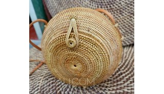 new ata rattan hand woven round circle design ethnic handmade
